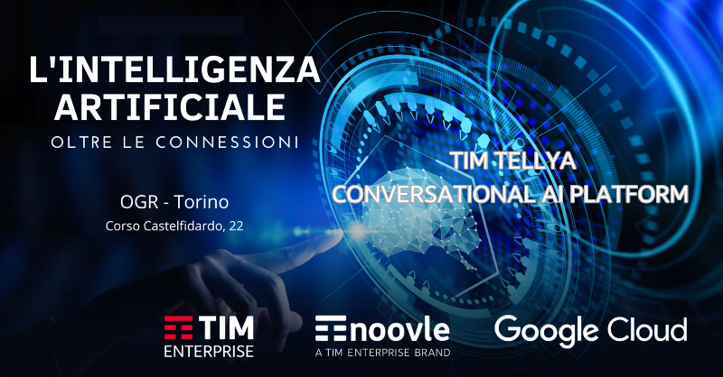 Noovle_SpA's tweet photo. TIM Tellya di @TIM_Enterprise, powered by Noovle, è una piattaforma intelligente che permette di creare assistenti virtuali in grado di comprendere il linguaggio naturale degli utenti.

Guarda la #demo per scoprire di più👉https://t.co/lg2PQgBRuS