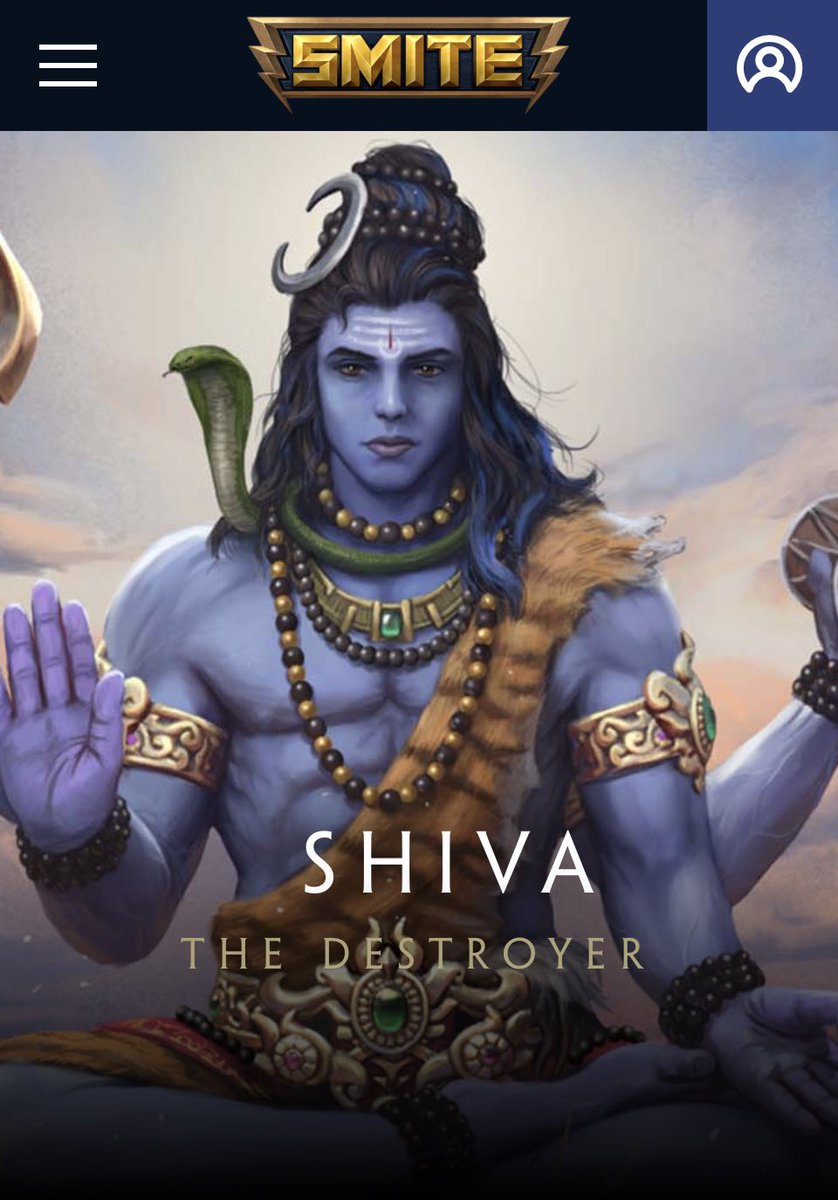 0xmukhiya's tweet photo. @BhandEth Look I found SHIVA in a game called SMITE. There are other Indian Mythological Characters too 🔥
https://t.co/6XlRNlcEjy
#gods #game #fight #shiva #shiv #distroyer #mythology #India https://t.co/bwTjDqsDv1