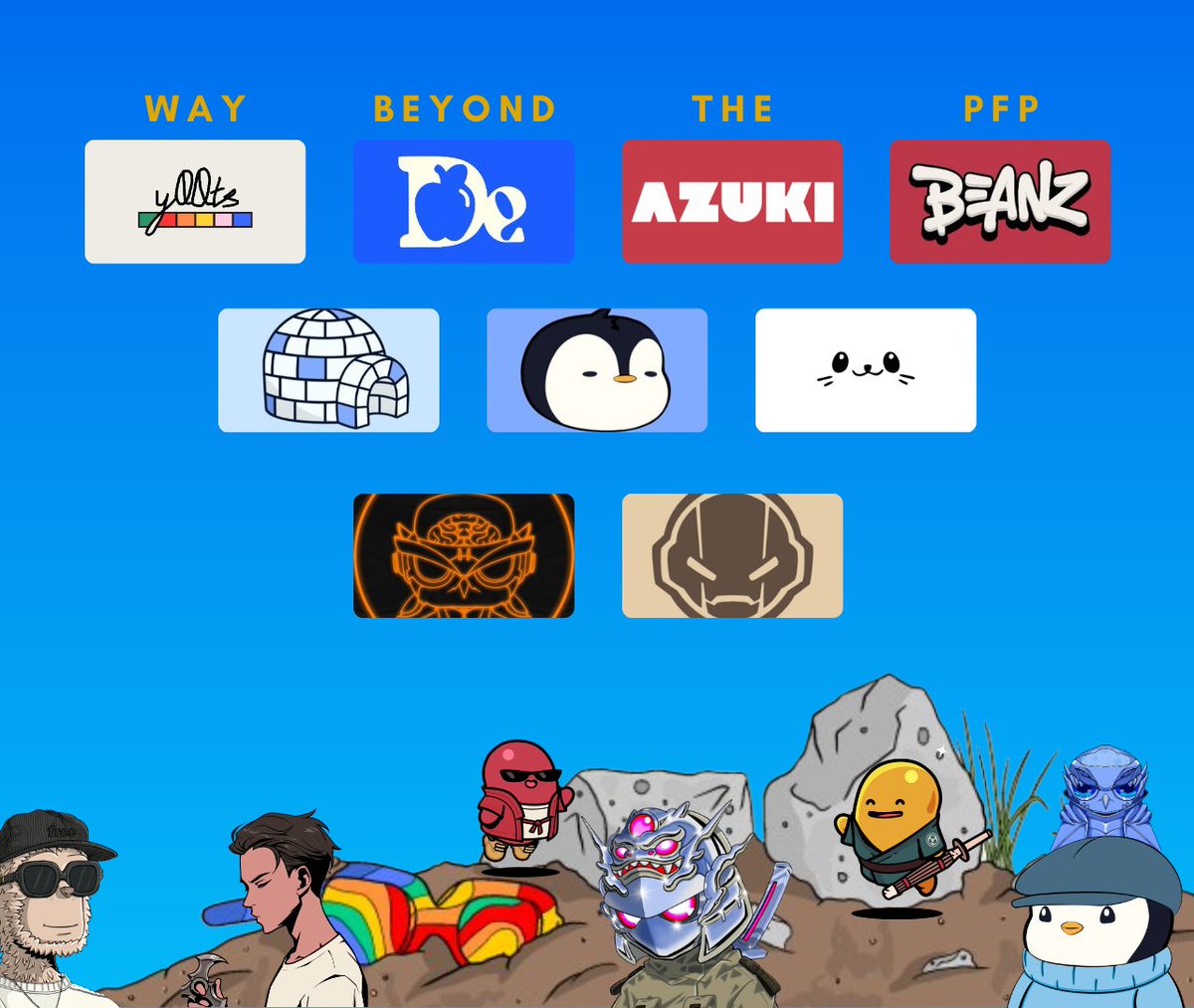 The future of Web3 is in collaboration NOT competition🌎

We're bringing the best communities together from ALL chains

We're going WAY BEYOND THE PFP

Who's ready for the best community spaces in all of Web3?🔥