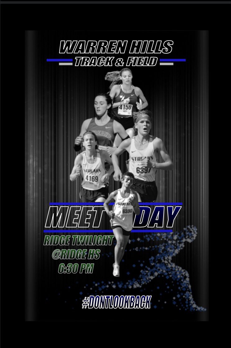 Warren Hills Track/XC (@hillstrack) on Twitter photo Meet Day! Our Distance team will be competing in the prestigious Night of 1600s tonight <a href="/ridge_high/">RidgeHigh</a>. The meet will begin at 6:00PM #dontlookback <a href="/ClubStreaks/">Streaks Running Club</a> <a href="/WHRSDAthletics/">WHRSD Athletics</a> Meet Day! Our Distance team will be competing in the prestigious Night of 1600s tonight <a href="/ridge_high/">RidgeHigh</a>. The meet will begin at 6:00PM #dontlookback <a href="/ClubStreaks/">Streaks Running Club</a> <a href="/WHRSDAthletics/">WHRSD Athletics</a>