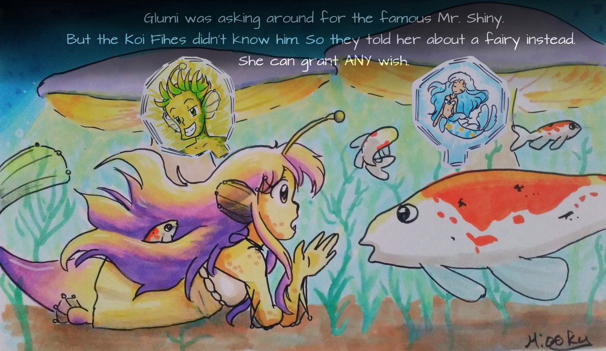 Going Live in a moment. These are my last #mermay entries. 3 - #Twisted and 4 -#StarWars are combined, the others are 5 - #CincoDeMayo and 6 -#mushroom Hope you like them. Working on 7 - Merfairy today (digital)

#mermay2023 #DigitalArts #krita #traditionalart #Livestream