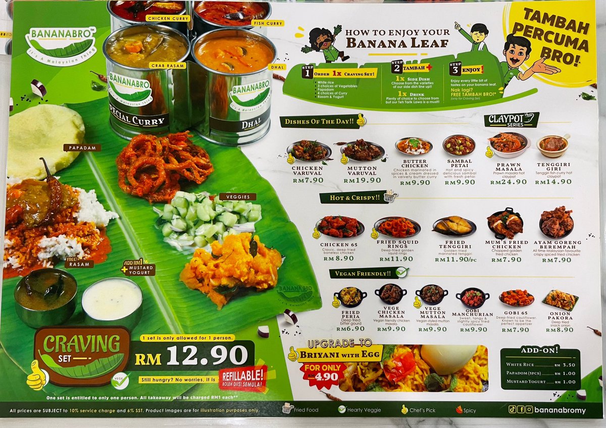 twt_bajet's tweet photo. TAIKUN DUNIA F&B

Orang yang mengasaskan Bananabro adalah owner yang sama memulakan bisnes Boat Noodle. Namanya Tony Lim.

Idea restoran banana leaf ini terhasil apabila Tony melihat ada kelompongan di luar Lembah Klang di mana orang Melayu Islam jarang makan makanan sebegini.

Iyalah, kalau di Bangsar bukan main banyak ada Nirwana, Devi's corner, Bala's, Maya dan banyak lagi.

Kalau pergi Temerloh yang ada cuma kedai mamak OldTown yang ownernya bawak Skyline.

Tony Lim pernah tanya komuniti Cina di Kedah. Mereka pun tak pernah makan banana leaf. Jadi dia ada buka satu cawangan di Alor Setar.

Walaupun sekarang mostly cawangan di KV, hasratnya adalah utk expand lebih besar ke negeri-negeri lain utk dinikmati bersama.

Perkara yang sama juga apabila dia cakap dia sangat suka boat noodle dekat Thailand tapi kebanyakan di sana tidak halal. Jadi dia bawa masuk makana Thai ini versi halal.

Tony Lim nampak opportunity dan menggunakan blue ocean strategy dengan memperkenalkan versi halal Jakim.

Beliau juga merupakan master franchisee Chatime dekat Kemboja. Kiranya memang besar pengaruh dia dalam dunia F&B.

P/s: sedap pula tadi makan Bananabro dekat Dpulze @Twt_Cyberjaya .Sebelum ni saya pergi rasa biasa sahaja. Dah improve servis dia. 

Yang paling terbaik servis adalah dekat Times Square. Sangat intuitive dan welcoming.