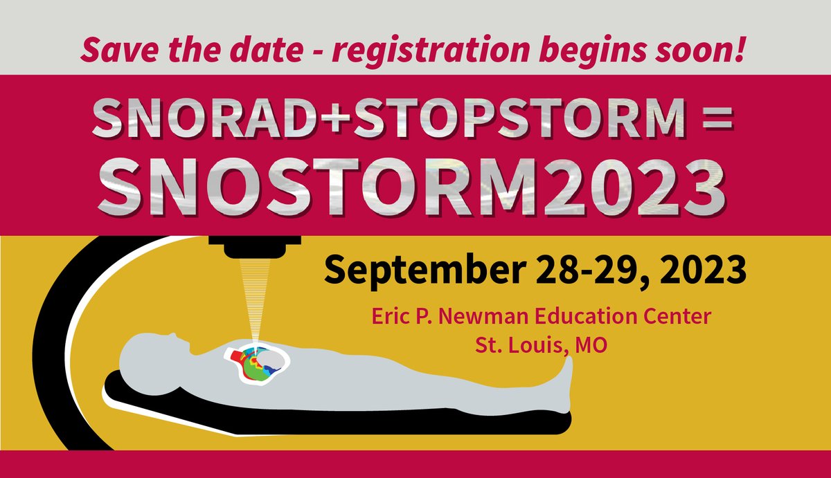 Kaitlin Stassi Moore (@kaitlinmsmoore) on Twitter photo 🫀⚡️SAVE THE DATE! SNORAD & STOPSTORM are teaming up again for a great SNOSTORM conference on cardiac radiotherapy Sep 28-29 in St. Louis!
#epeeps #CRAforVT #radiateVT #SNOSTORM
<a href="/DoctorPhillEP/">Phillip Cuculich, MD</a> <a href="/SBRT_CR/">Cliff Robinson</a> <a href="/joostverhoeff/">Joost Verhoeff</a> <a href="/gdhugo/">Geoff Hugo</a> <a href="/samsonpp/">Pamela Samson, MD</a> <a href="/WashUCardiology/">WashU Medicine Cardiovascular Division</a> <a href="/WUSTLmed/">Test Account</a> @WashURadOnc 🫀⚡️SAVE THE DATE! SNORAD & STOPSTORM are teaming up again for a great SNOSTORM conference on cardiac radiotherapy Sep 28-29 in St. Louis!
#epeeps #CRAforVT #radiateVT #SNOSTORM
<a href="/DoctorPhillEP/">Phillip Cuculich, MD</a> <a href="/SBRT_CR/">Cliff Robinson</a> <a href="/joostverhoeff/">Joost Verhoeff</a> <a href="/gdhugo/">Geoff Hugo</a> <a href="/samsonpp/">Pamela Samson, MD</a> <a href="/WashUCardiology/">WashU Medicine Cardiovascular Division</a> <a href="/WUSTLmed/">Test Account</a> @WashURadOnc