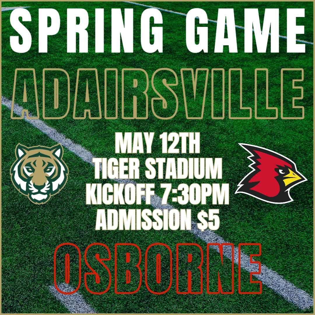 Join us Friday Night for some Spring Football.