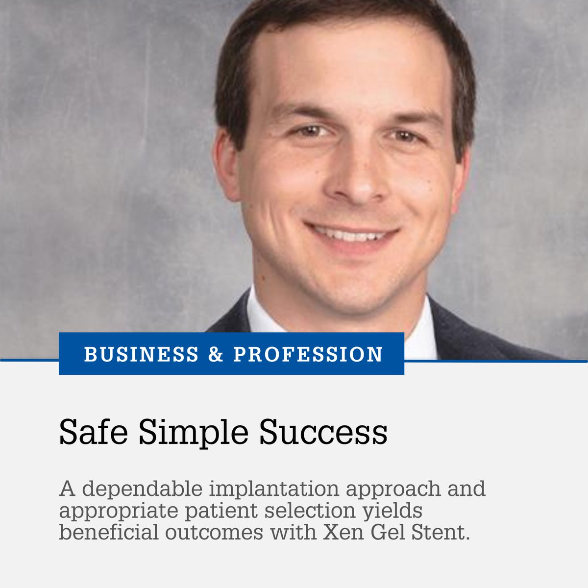 Zachary Vest is in practice with Mile High Eye Institute, Sheridan, Colorado. Zachary explores the best implantation approach with Xen Gel Stent. Find out more - fal.cn/3y3Fe 🔗