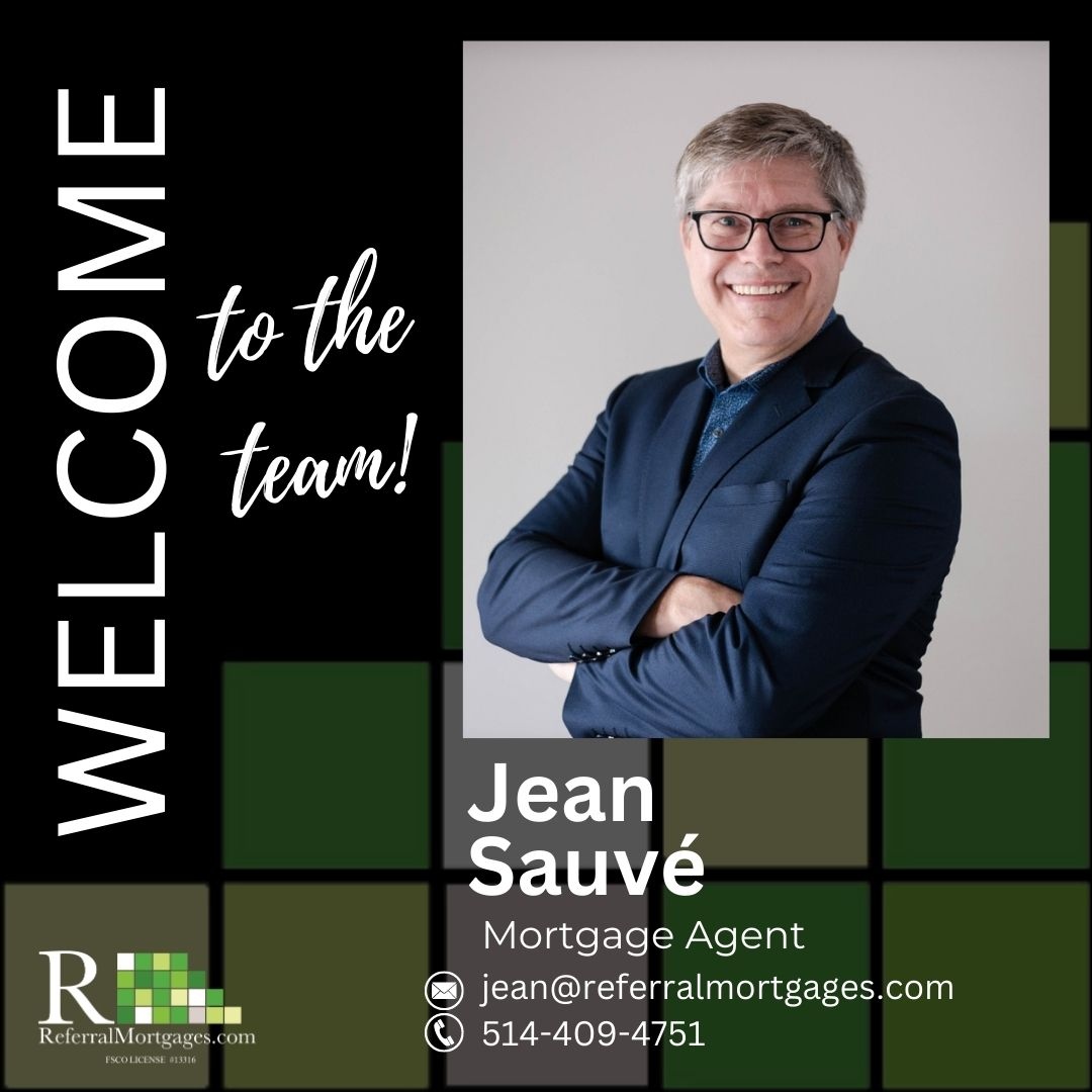 ReferralMtg's tweet photo. We are excited to welcome Jean Sauvé to the Referral Mortgages Team! https://t.co/6h5MH7Typa