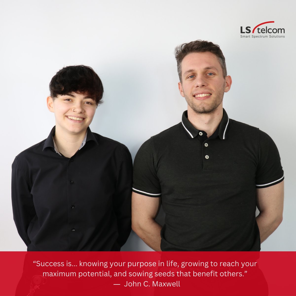 LS_telcom's tweet photo. We're finally back with #MeetTheTeam - the format where we introduce you to our colleagues. Meet IT admin Felix and IT admin trainee Celine. They form a vital part of the backbone of our IT infrastructure, ensuring security and providing support to our colleagues.  More below..🧵 https://t.co/V0TqzQVEyv