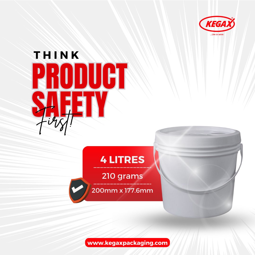 Kegaxpackaging's tweet photo. Our goal is not just to provide packaging that last long and look good to the eyes.
We also care about what you keep in our packages!

So whether you're storing paint, chemicals or other materials, our plastic buckets are designed to keep your products safe and secure. https://t.co/9QHUV9YHhO