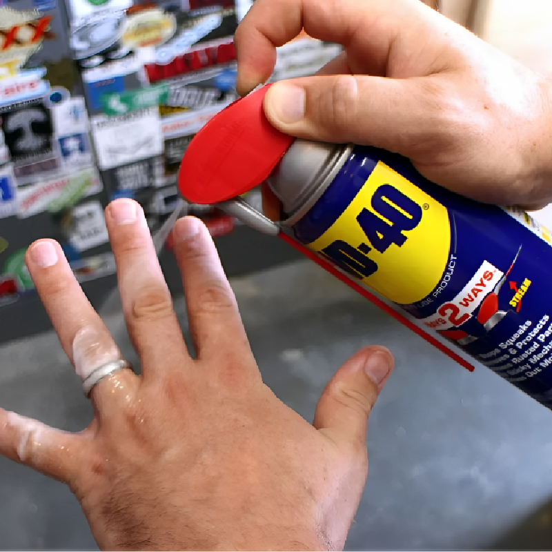 Travlerz2's tweet photo. Most of us have a spare can of WD-40 lying around; here's how you can put it to good use.