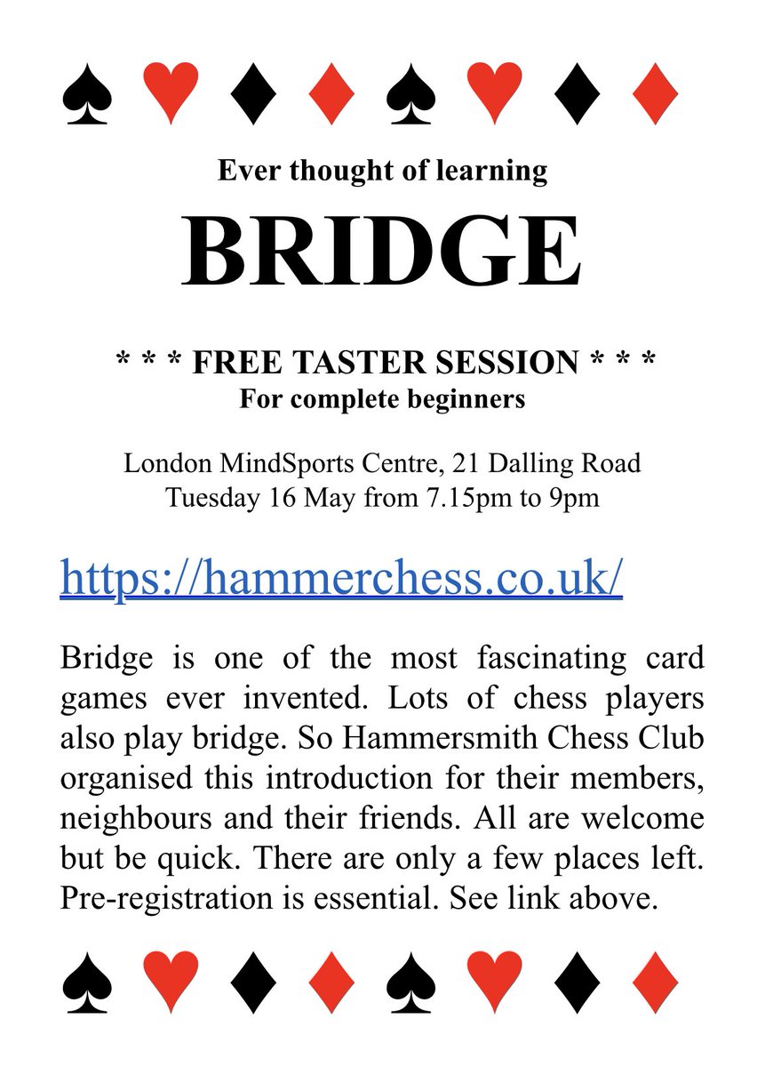 Hammersmith Chess tweet media