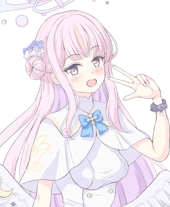 過去絵だけじゃなんだしミカ描いた! ミカおめ! 笑ったり泣いたり乙女ムーブしたり調子に乗ったりして! #ブルアカ #聖園ミカ生誕祭2023