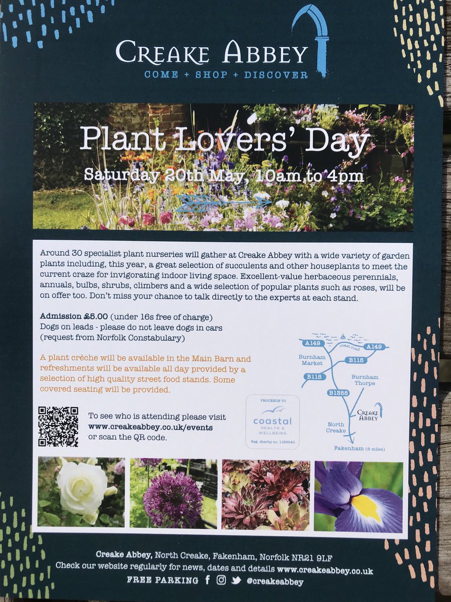 We’re going to one of our favourite plant sales in sunny Norfolk on the 20th of may ….. see you on the day….. we have some amazing plants for sale this year…