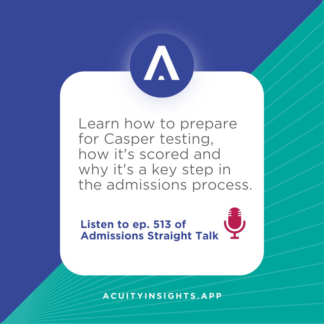 It’s Casper Test time – the 2023/2024 cycle is now open! Our Co-Founder Dr. Kelly Dore shares her top tips for taking the Casper test. Listen to the <a href="/Accepted/">Accepted</a> podcast! blog.accepted.com/casper-a-situa…