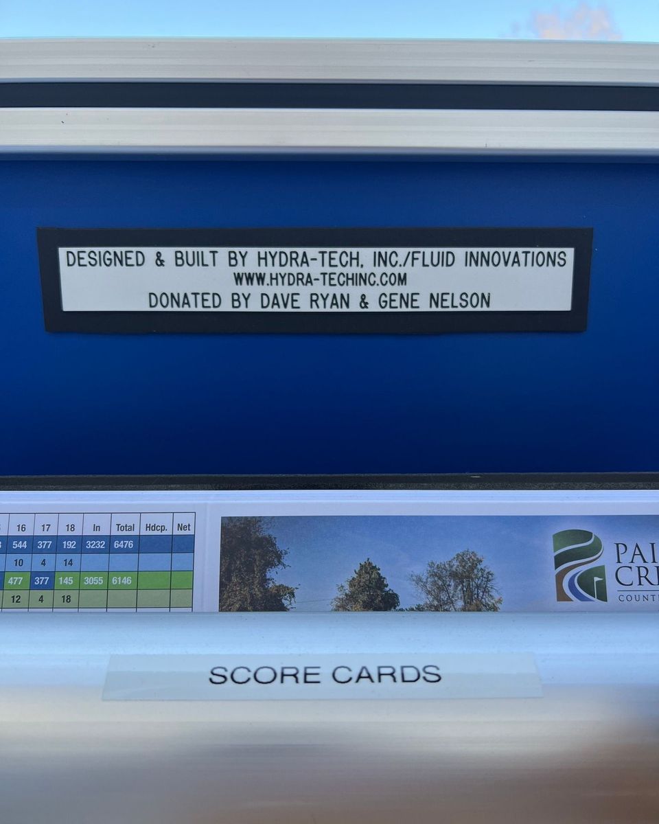 Check out the new Golf Podium! A big thank you to Gene Nelson and Dave Ryan for donating the new golf podium.