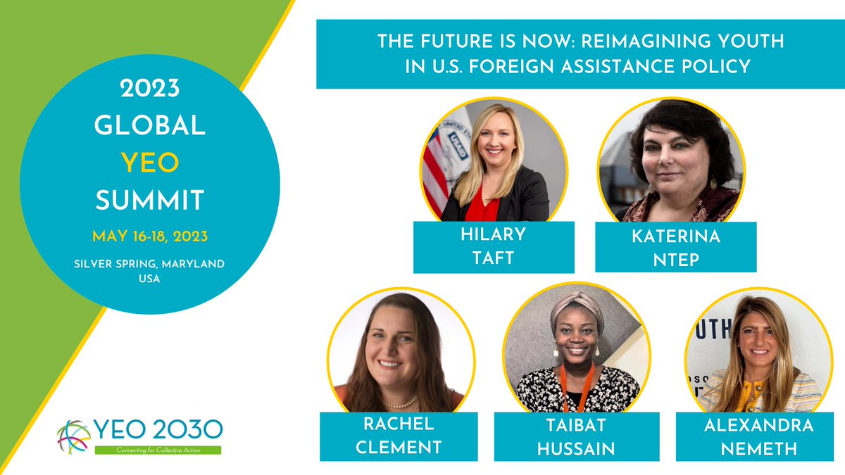 The #USG is refreshing its attention to #youth in its development policy and strategy, from <a href="/USAID/">USAID</a>’s Youth in Development Policy to the State Department’s appointment of <a href="/USGlobalYouth/">Special Envoy Abby Finkenauer</a> Join <a href="/AIYD2/">AIYD</a> for an interagency discussion at the #GYEOSummit. ow.ly/to8A50OhqFv