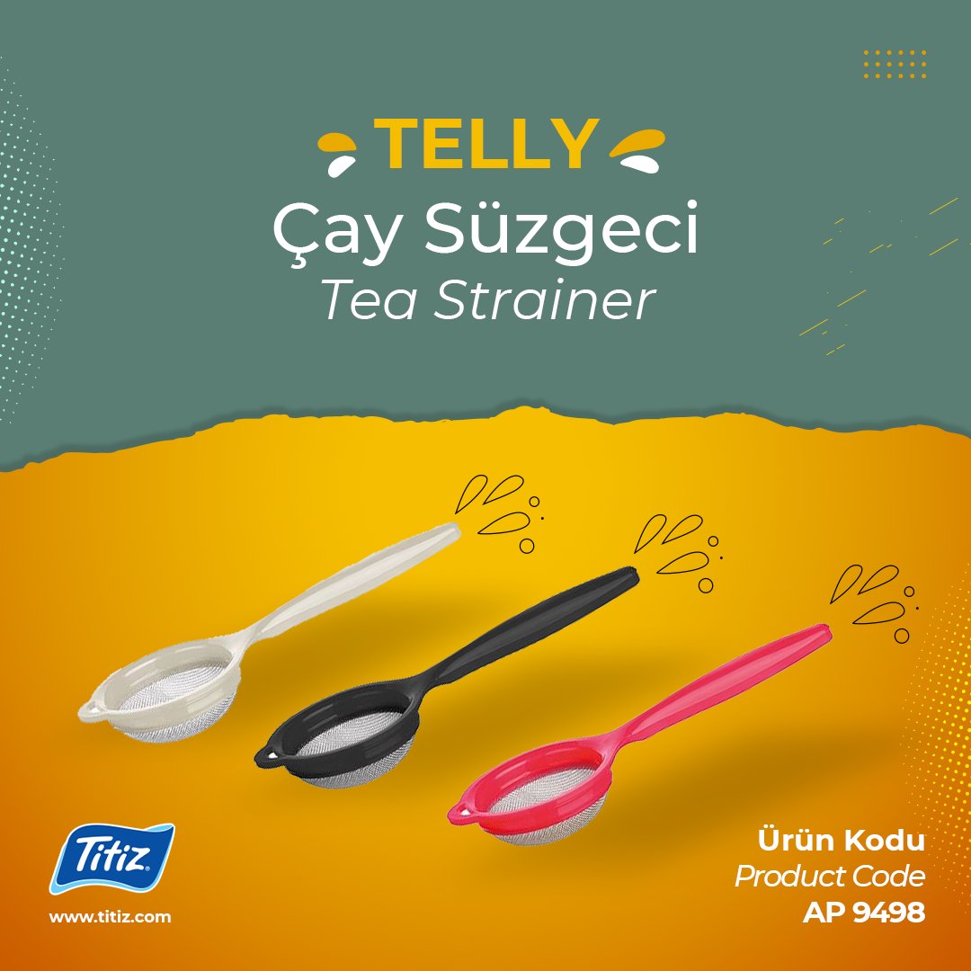 Telly Çay Süzgeci Tea Strainer . #titizplastik #mutfakurunleri #telly #çaysüzgeç #teastrainer #titizmutfakta #new #yeniürün