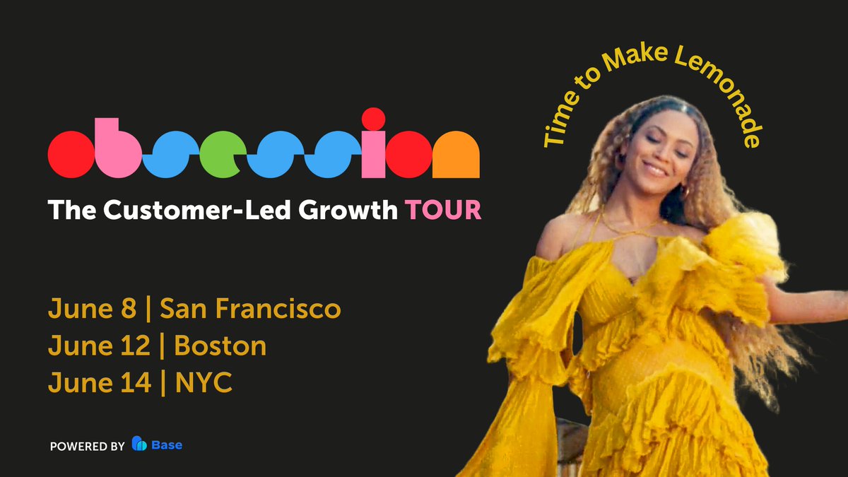 Customer marketers, the downturn is an opportunity to shine. Join the Obsession CLG Tour to learn how to secure growth for you company and your careers. Network with the best of the best. 
#customermarketing #customerledgrowth #obsessionclgtour23
hubs.ly/Q01NZBt00