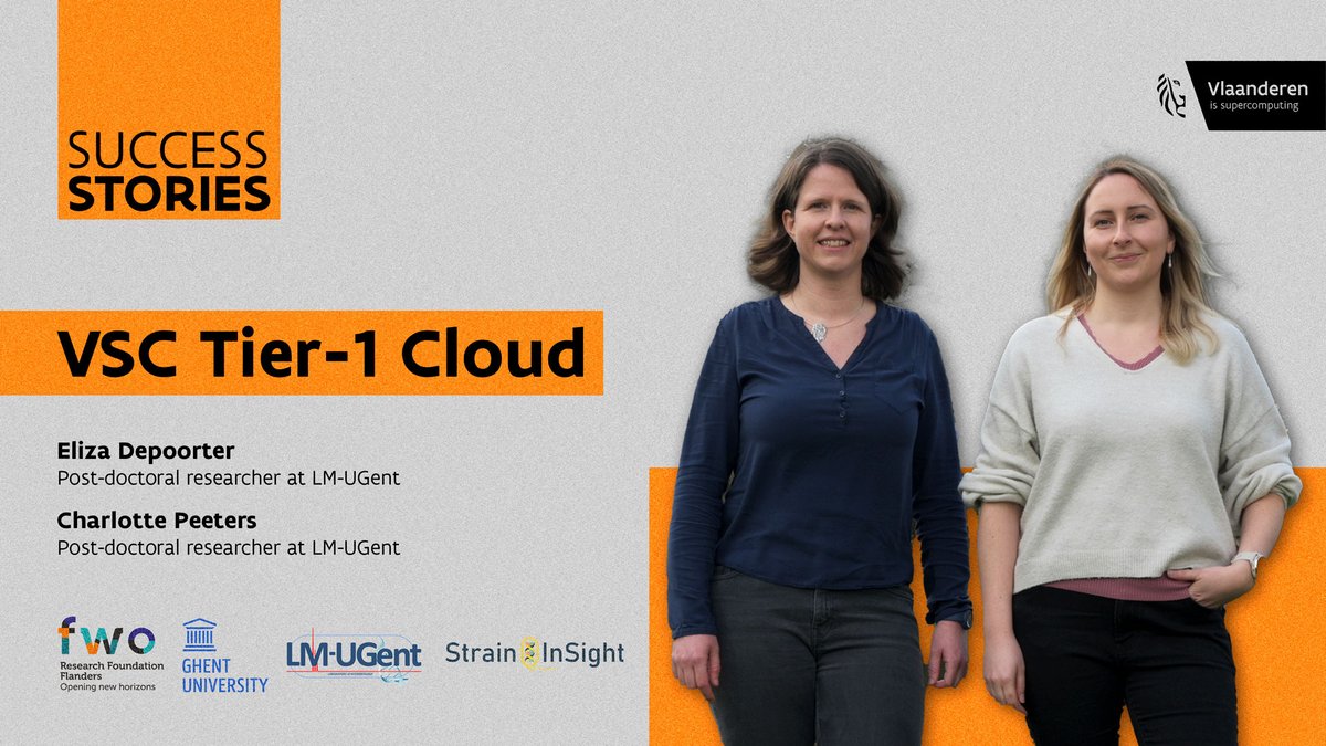 Discover how our Tier-1 Cloud platform can help you achieve your research goals with on-demand resources, flexible environments, and tailor-made software packages.  Watch our new Success Stories of
<a href="/ElizaDepoorter/">Eliza Depoorter</a> &amp; @PeetersLot from <a href="/ugent/">UGent</a>
here youtu.be/KB9rXxtg-Ss