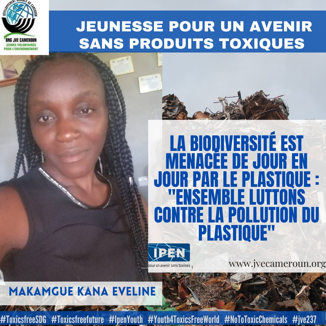 Ensemble combattons la pollution liée au plastique.
@bsdtrs <a href="/NyamsiFlora/">Bertille Flora NYAMSI</a> <a href="/LMakamgue3639/">Eveline Lucresse MAKAMGUE KANA</a> <a href="/jvecmr/">JVE Cameroun</a> <a href="/InesNjonpang/">Inès Njonpang</a> <a href="/VergersEcoResp/">Vergers écoresponsables</a> <a href="/Isabelleaudrey3/">NANA audrey</a> <a href="/MassengPrudence/">Prudence Masseng</a> <a href="/BikieCalix42292/">Calixte Bikie</a> <a href="/IPEN_AF/">IPEN Afrique Francophone</a> <a href="/Jve_Senegal/">JVE SENEGAL 🇸🇳</a>