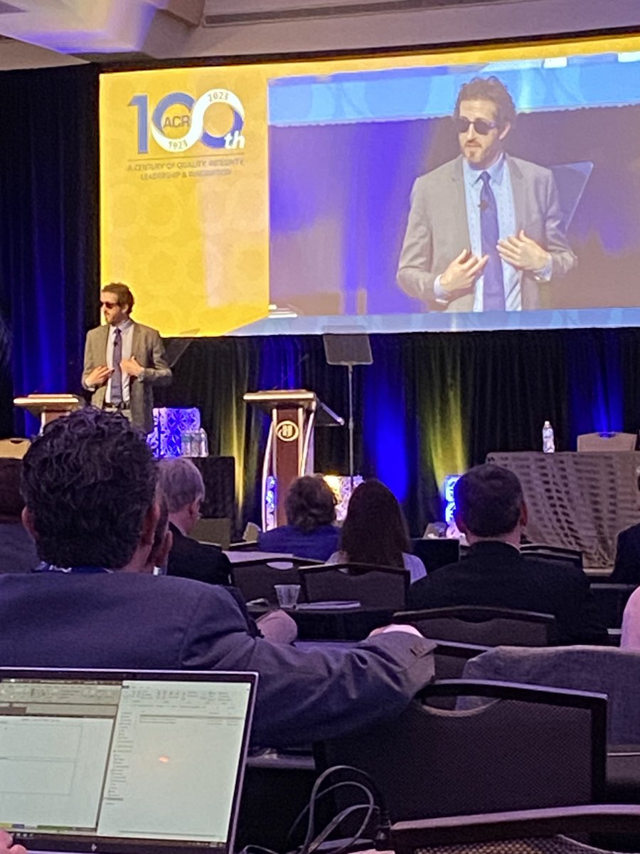 @drglaucomflecken gave amazing Moreton Lecture @radiologyacr annual meeting