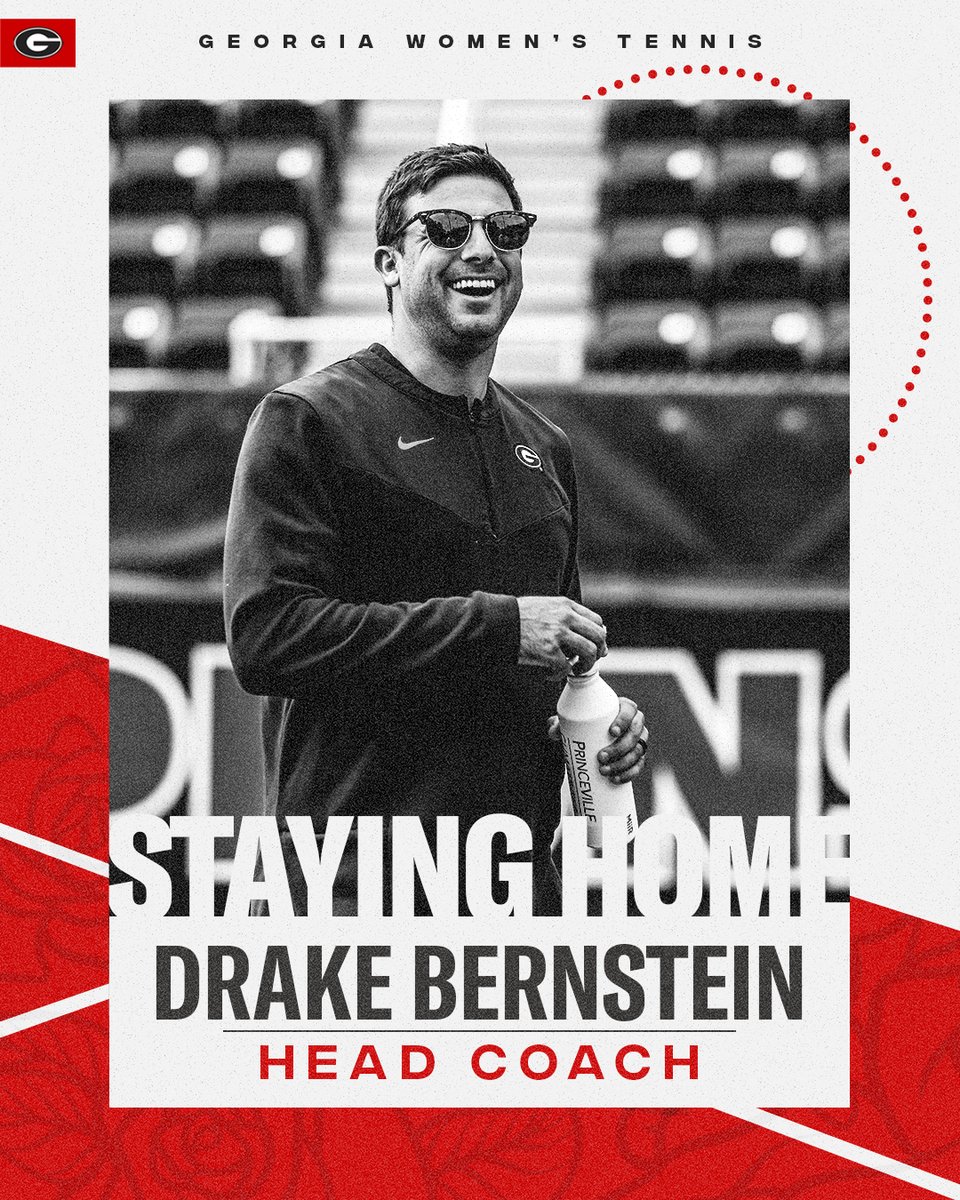 We got 𝗢𝗨𝗥 guy!

A new era of Georgia women’s tennis begins with Drake Bernstein at the helm!

#GoDawgs