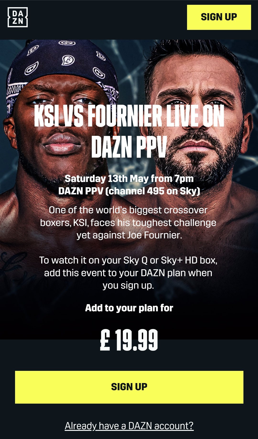 dazn fight cost