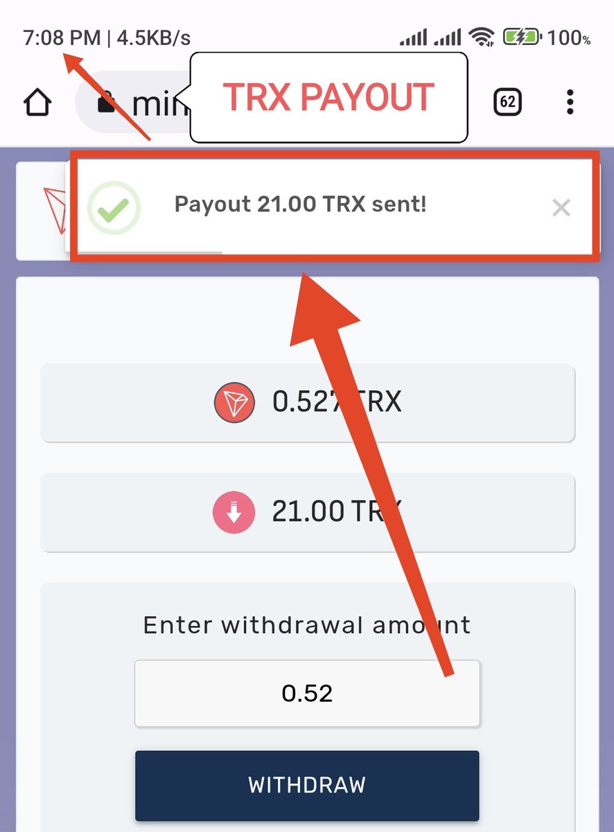 Crypto_Guide_'s tweet photo. Today is my third  withdrawal from this website which I earn from this  website for free. You can see how quickly this website sends withdrawal to the account

Website 🔗 links 👇
https://t.co/OQNm4LNQ55

#Minetron
#Bitcoin   
#Ethereum 
#SHIBAI 
#Dogecoin 
#earnings https://t.co/nVeAUwGAVb