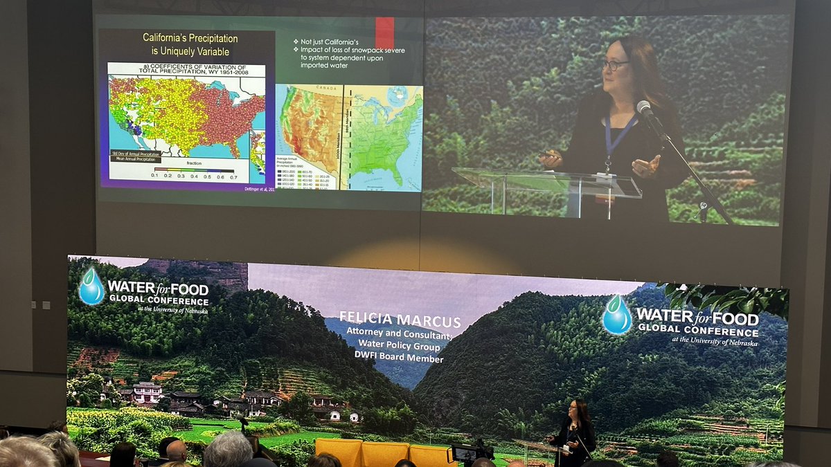 RemoteSci's tweet photo. First slide of the first presentation at #Water4Food highlights a figure from @mdettinger illustrating precip variability in California. https://t.co/ZBOzxyFWsc