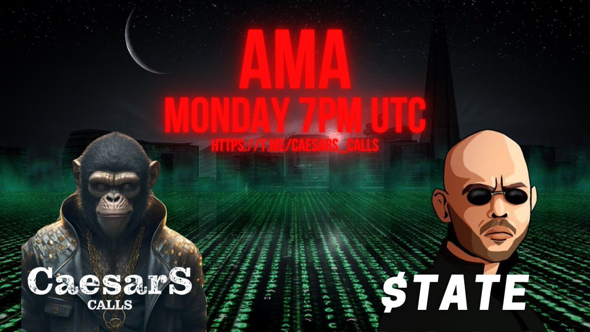 THE BATTLE AGAINST THE MATRIX STARTS TODAY 7PM UTC.

$TATE