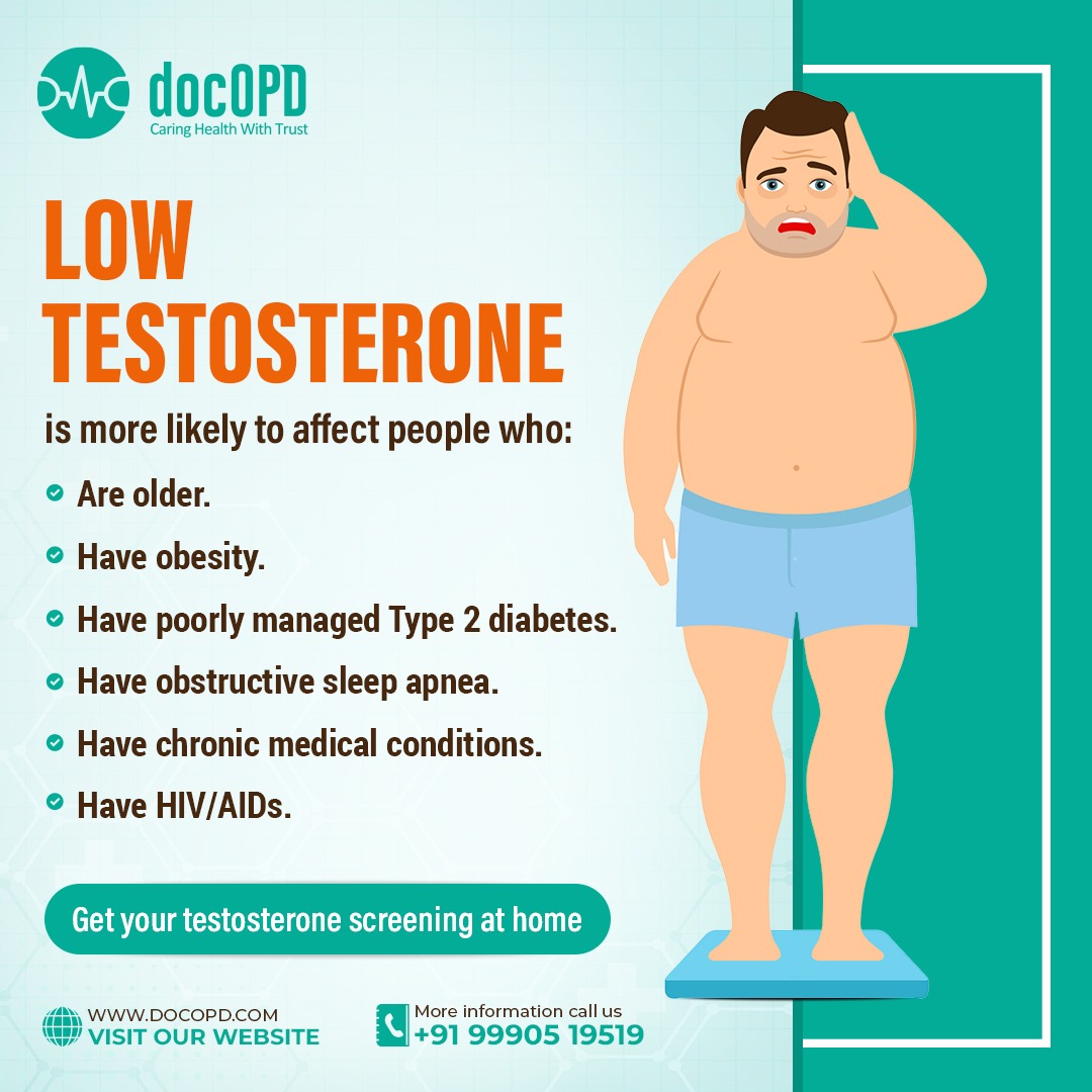 docopd's tweet photo. Low Testosterone is more likely to affect people
Get your Testosterone screening at home.
#testosterone #heathtest #healthcare #medical https://t.co/DTIvBQIXrf