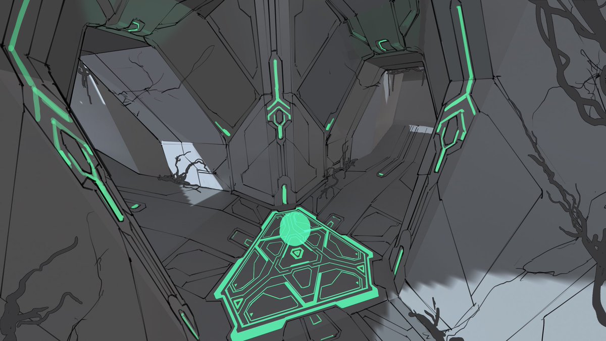 WARH0LIC's tweet photo. Original concept art for our 4v4 Halo Infinite map, SORCERER, illustrated by Marc-Alexandre Robbe from 🇫🇷 

Bookmark: https://t.co/DYmrGAWvAk https://t.co/iPiVzSflUS