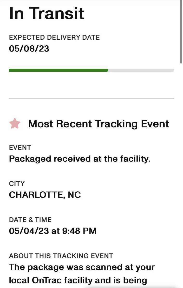 LegoLee329's tweet photo. Hey @OnTrac_Shipping 

My package has been at the facility in my hometown for 4 days now and the tracking has not been updated 

What is going on? https://t.co/QTmTnNEsqX
