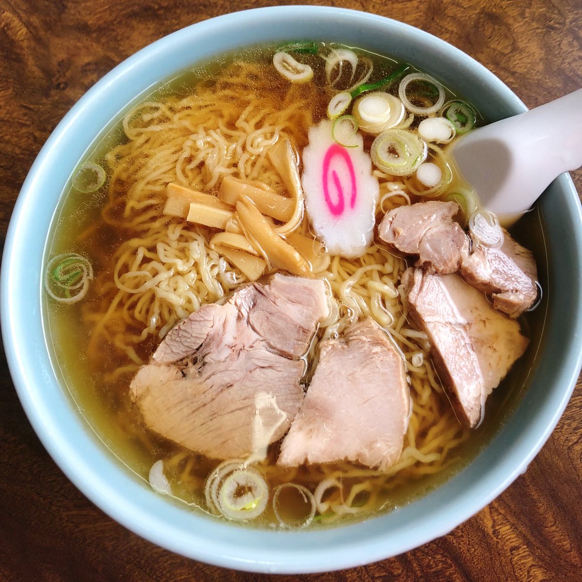 昼飯昼ご飯ランチラーメン山形県高畠町福よし中華そば大盛 感無量、、、