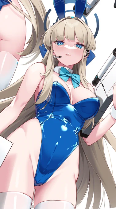 今月の予定作品はバニー姿のトキさんでした。