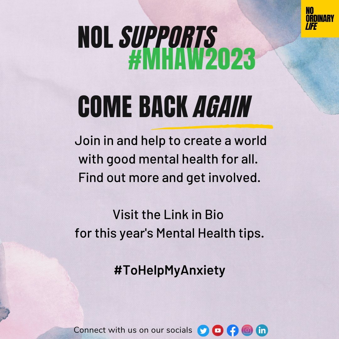 7 days to go! We are preparing for it #mhaw2023 #letstalkmentalhealth #anxiety