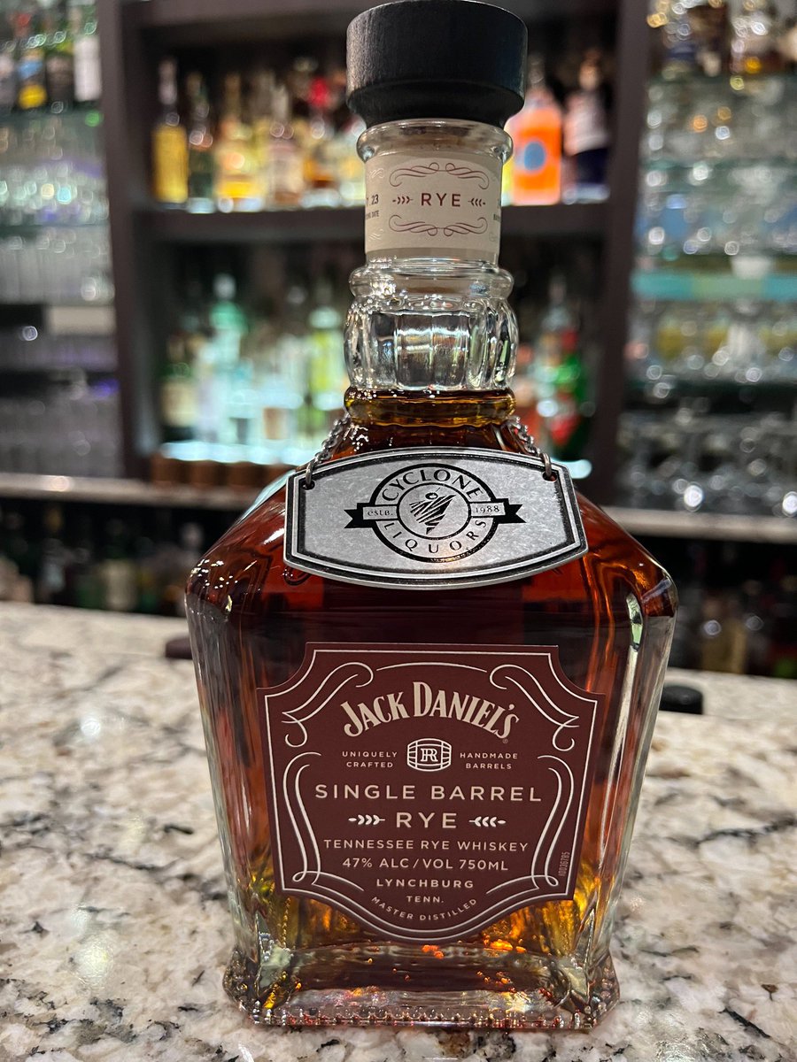 NEW! 👀👀
Cyclone Liquors' first <a href="/JackDaniels_US/">Jack Daniel's</a> Single Barrel Rye Pick!
$54.99.