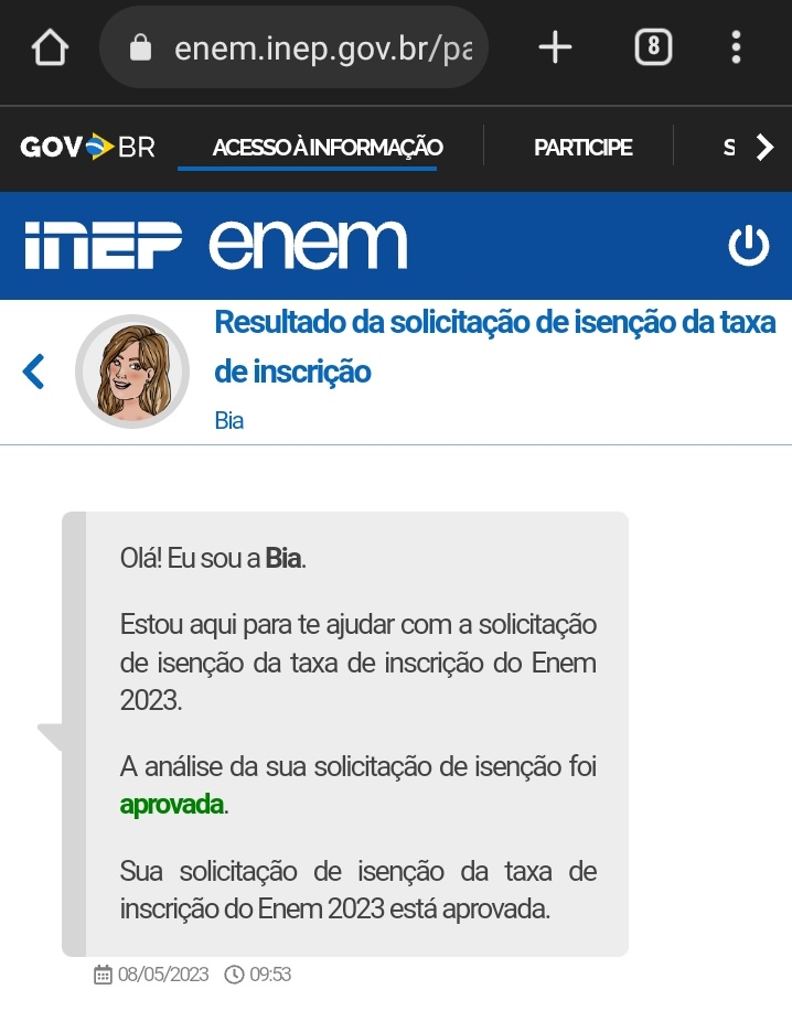 studiesemy's tweet image. Bomm dia gente, minha taxa de isenção foi aprovada, e a de vcs??