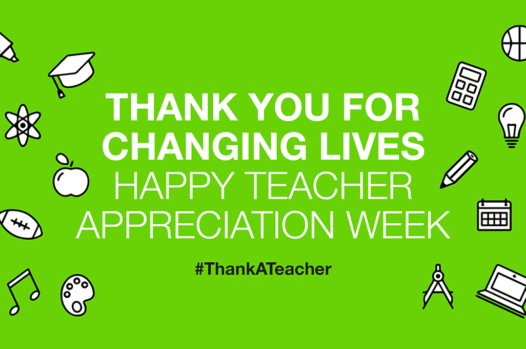 What would we do without our amazing teachers? Happy Teacher Appreciation Week to all teachers, pre-service teachers, &amp; faculty!  Your knowledge, dedication, compassion, &amp; sacrifices will never be forgotten. Have a teacher hero?! Take a moment &amp; let them know why! #ThankATeacher