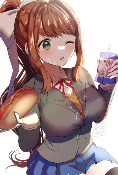 2時間お絵描き DDLC ドキドキ文芸部より モニカ