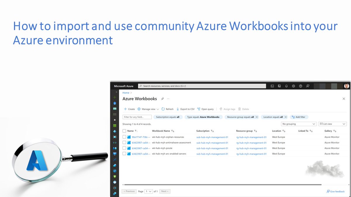 📝 How to import and use community Azure Workbooks into your Azure environment

🔗 tinyurl.com/bddwtbmy

#Microsoft #Azure #AzureMonitor #AzureWorkbooks #Cloud #CloudMonitoring #AzOps #ITOps #CloudFamily #MVPBuzz