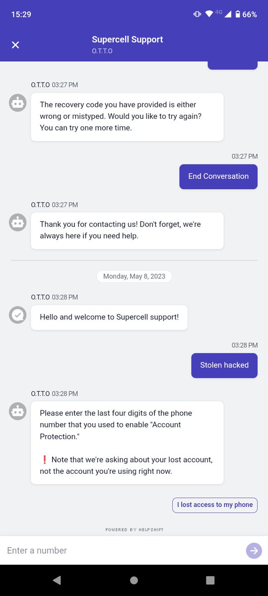 MORT4LZ's tweet photo. @supercell this is the help you give to players who's accounts are hacked and stolen i never set up account protection. I received emails saying my Supercell id was removed! https://t.co/IU1v0JRlFr