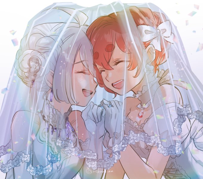 「bride short hair」 illustration images(Latest)