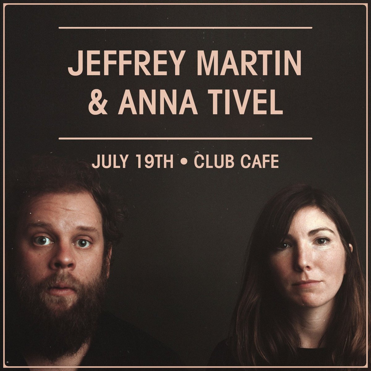 opusoneprod's tweet photo. NEW SHOW!
@ClubCafeLive: 07/19 - Jeffrey Martin with @AnnaTivel!
On Sale NOW via: https://t.co/HkuD0bMBaA
#opusonepgh #pittsburgh #jeffreymartin #annativel #clubcafe https://t.co/iQjDOyWfW7
