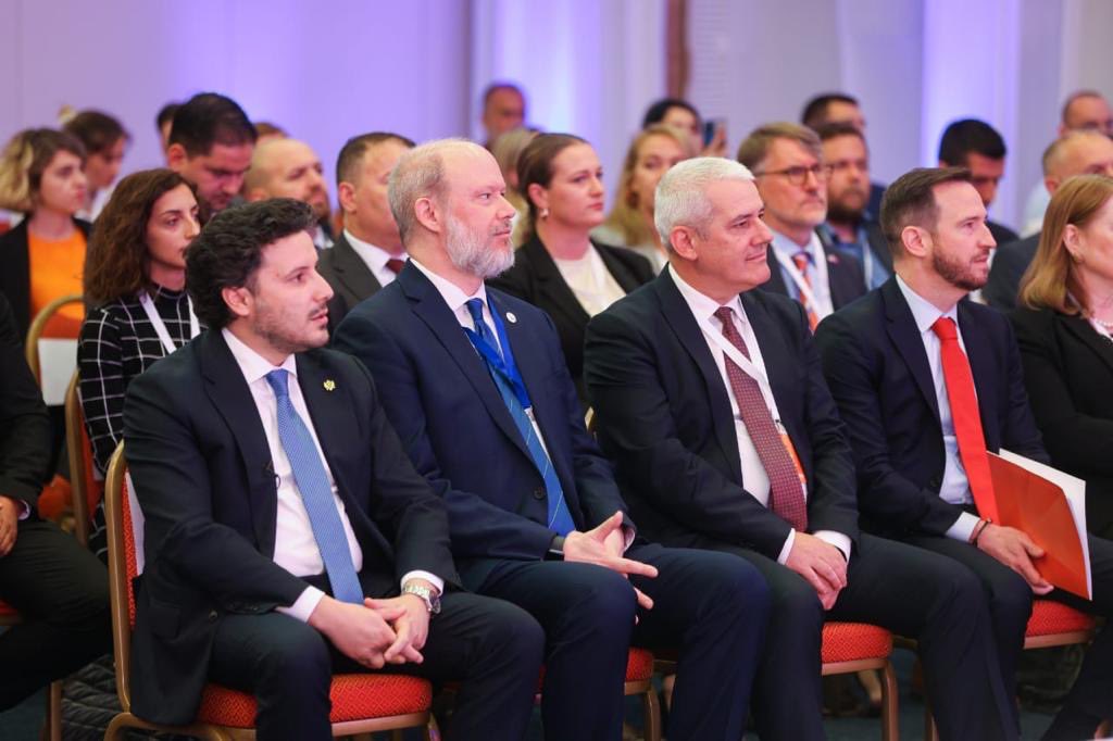 XSvecla's tweet photo. Honored to participate in the #SEEDEM Summit hosted by @iriglobal held in Montenegro, recognizing the importance of fostering democratic resilience in the Western Balkans. 1/1 https://t.co/nGLEdSb1d2