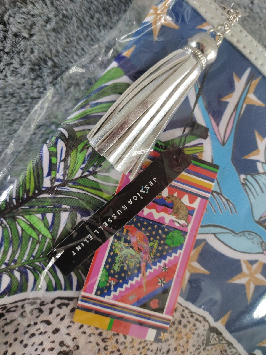 BevRigden's tweet image. How lucky am I! My gorgeous raffle prize won today at Thanet Disabled Riding Centre fete. #Vegan wash bag #Britishdesigner Jessica Russell Flint #animals