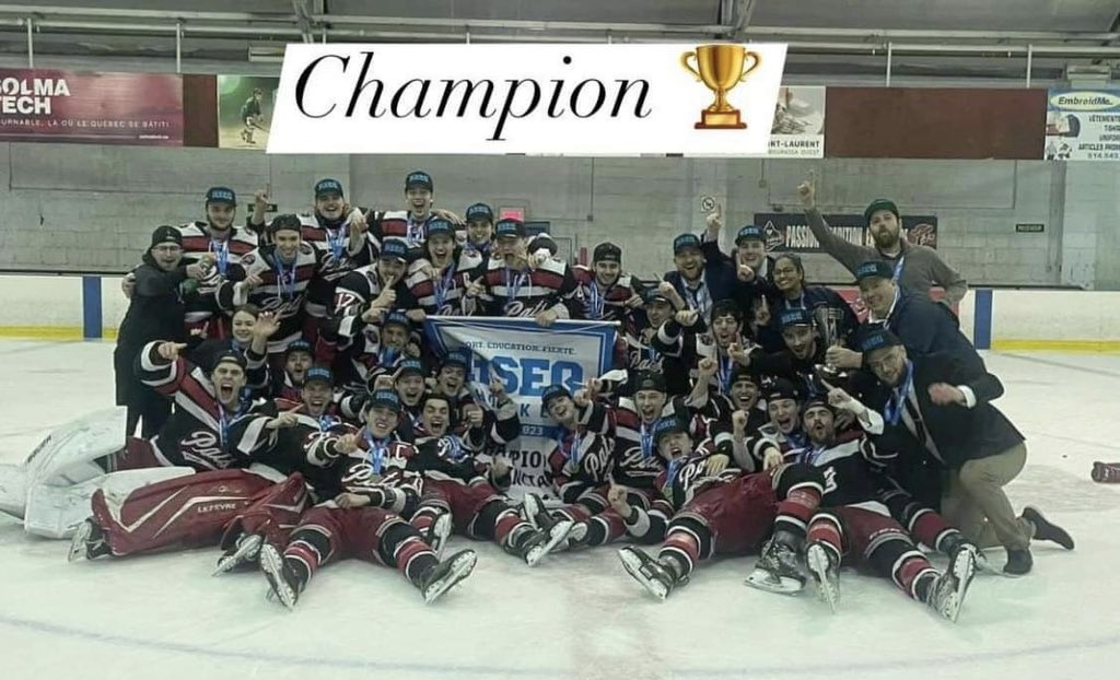 TArchambaultPSL's tweet photo. 2023 QCHL champion!! What a feeling. Proud of our group. The character, compete level &amp; execution was unbelievable. #OneByOne 🏆 https://t.co/S4GK4lKmmj
