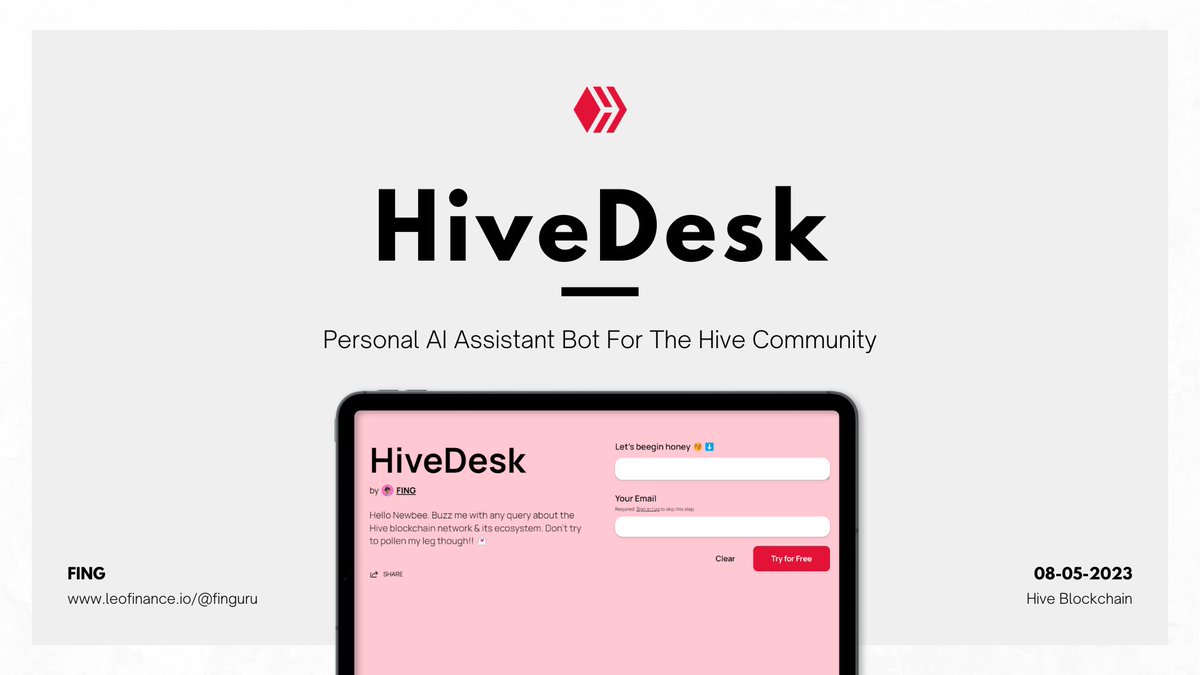 DocumentingHive's tweet image. Hivedesk is live!

Try here: peakd.com/hive-196902/@f…

#hive