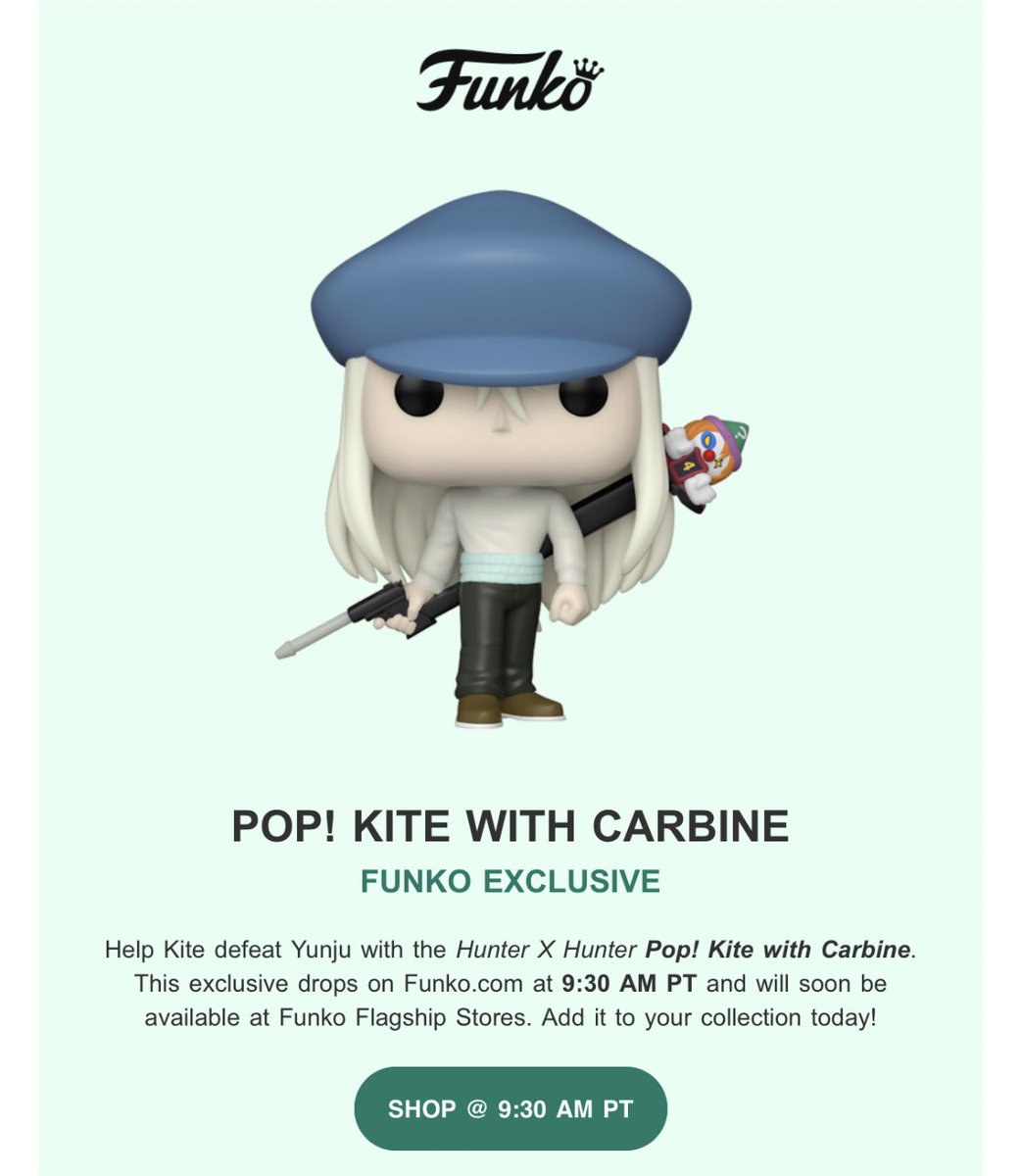 Funko POP News ! on Twitter "HxH fans. Funko confirms the Kite w