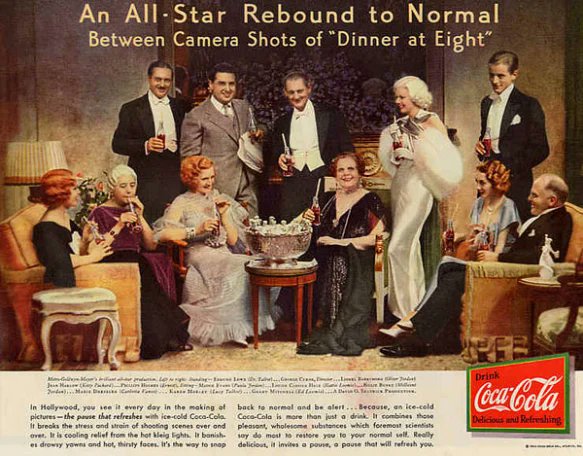 The Dinner at Eight cast for #NationalHaveACokeDay.