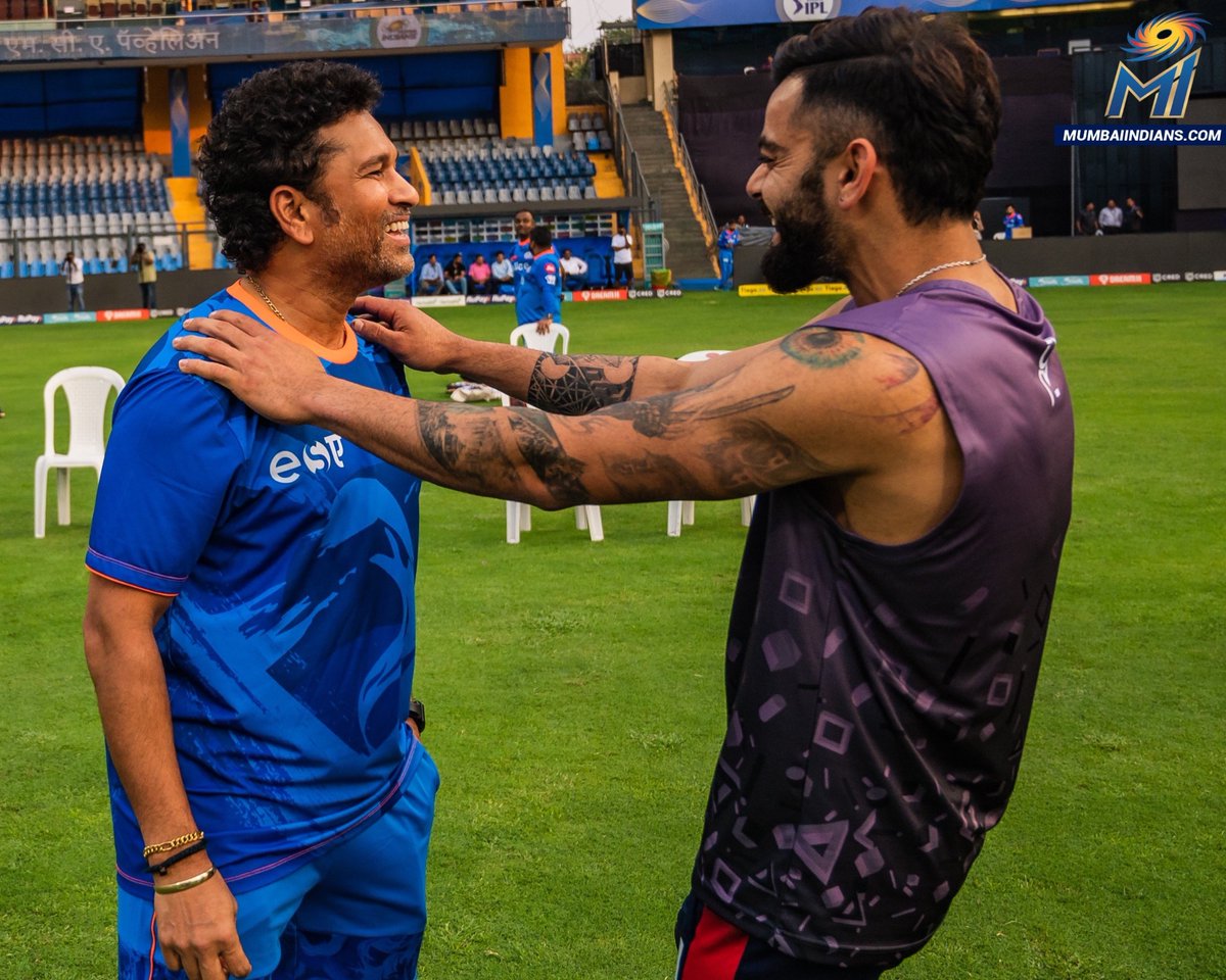From one legend to another, @sachin_rt passes the torch to @imVkohli 🔥